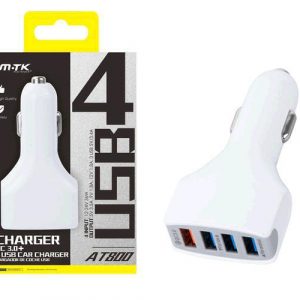 Cargador de coche-mechero Usb x4 / 36w / Blanco / At800 / Mtk / 0051541