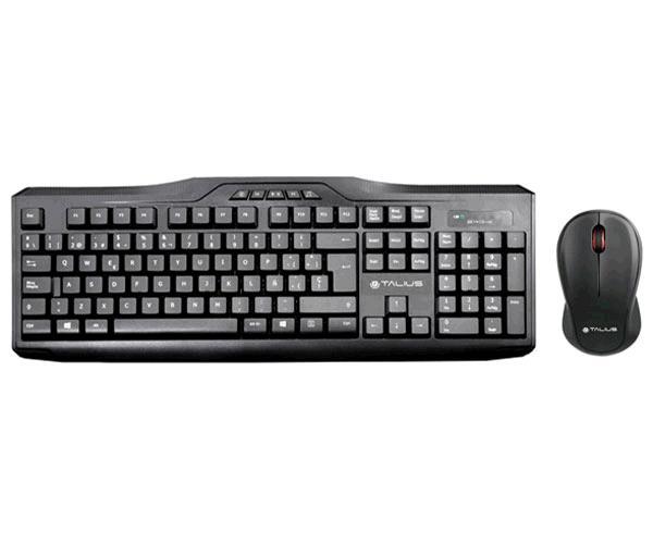 Combo Teclado Multimedia + Raton Inalambrico Talius KB-6001 Negro / Raton ambidiestro / 1000 Dpi / TAL-KB6001