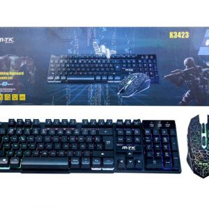 Combo Teclado + Raton Inalámbrico Gaming Retroiluminado / Efecto Mecanico / K3423 / MTK