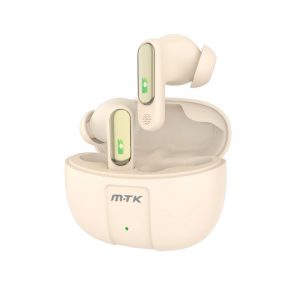 Auriculares Bluetooth 5.4 / TC3314 / Tws / Base de carga / Tactil / Beige / Mtk