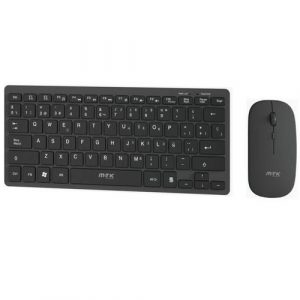 Combo Mini Teclado + Ratón Inalámbrico / Negro / 1600Dpi / 78 Teclas / TG7214 / Mtk