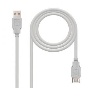 Cable prolongador USB 2.0  M/H  1.8 m / Beige / 10.01.0203