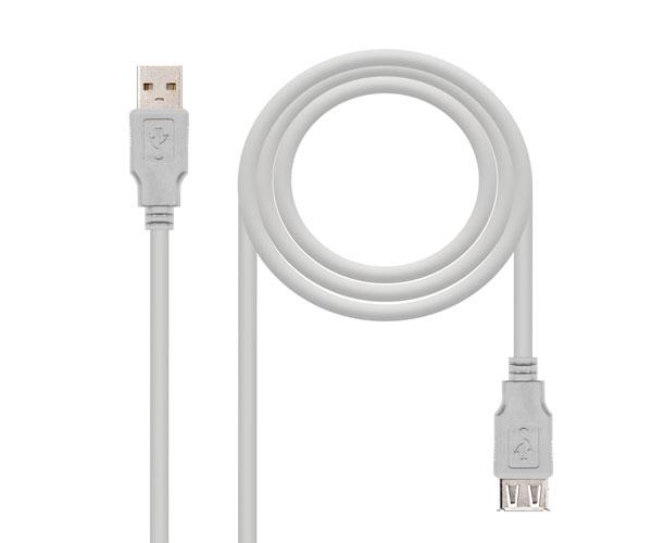 Cable prolongador USB 2.0 M/H 1.8 m / Beige / 10.01.0203