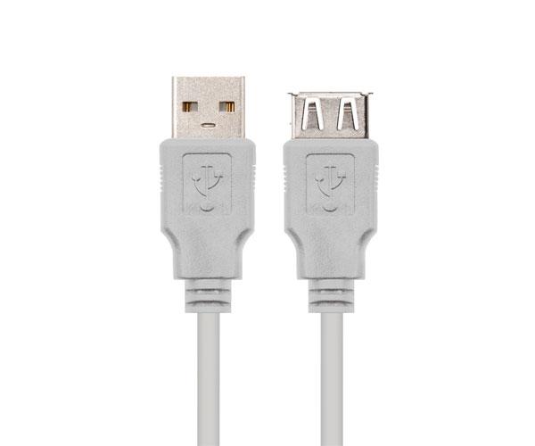 Cable prolongador USB 2.0 M/H 3m Beige 10.01.0204 - Imagen 2