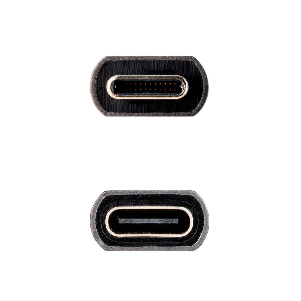 Cable prolongador Type-C M/H / 2m / 3a / USB-C 3.2 Gen2 / 20Gbps / 4K/60Hz / Nanocable 10.01.4402 - Imagen 3