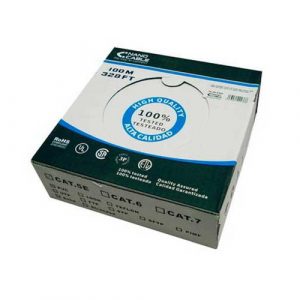Bobina 100 metros exterior Cat.6 UTP rigido awg24 polietileno / Negro / Nanocable 10.20.0502-ext-bk