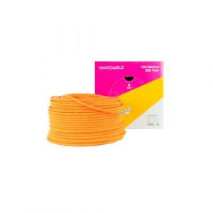 Bobina 100 metros exterior Cat.7 SFTP awg23 / Naranja / Nanocable 10.20.1700-100