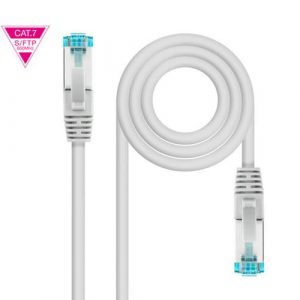 Cable red latiguillo RJ45 Cat.7 SFTP / LSZH / 5 metros / 10 Gbit/s / Gris / Nanocable 10.20.1705