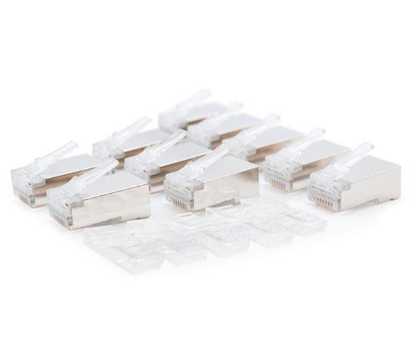 Conector RJ45 8 hilos cat.6 Ftp blindado con guias (pack 10 uds) Nanocable 10.21.0203 - Imagen 2