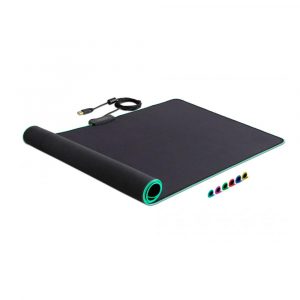 Alfombrilla Gaming Delock Negra / 920 x 303 x 3 mm / USB / Iluminación RGB / 12555