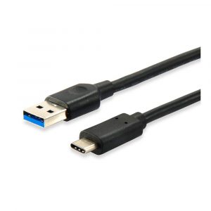 Cable USB 3.0 a Type-C / 1m / Negro / Equip / 12834107