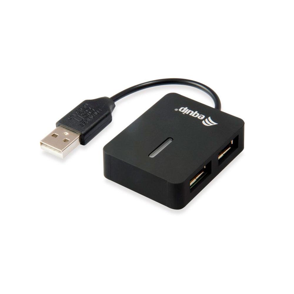 Hub 4 puertos USB 2.0 Equip / Negro/ EQ128952 - Imagen 2