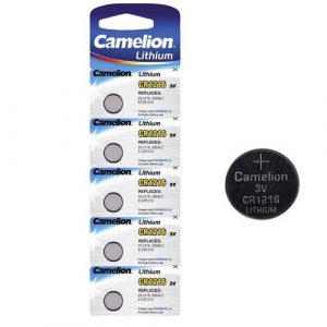 Pila boton litio CR1216 3v Camelion (5 uds)