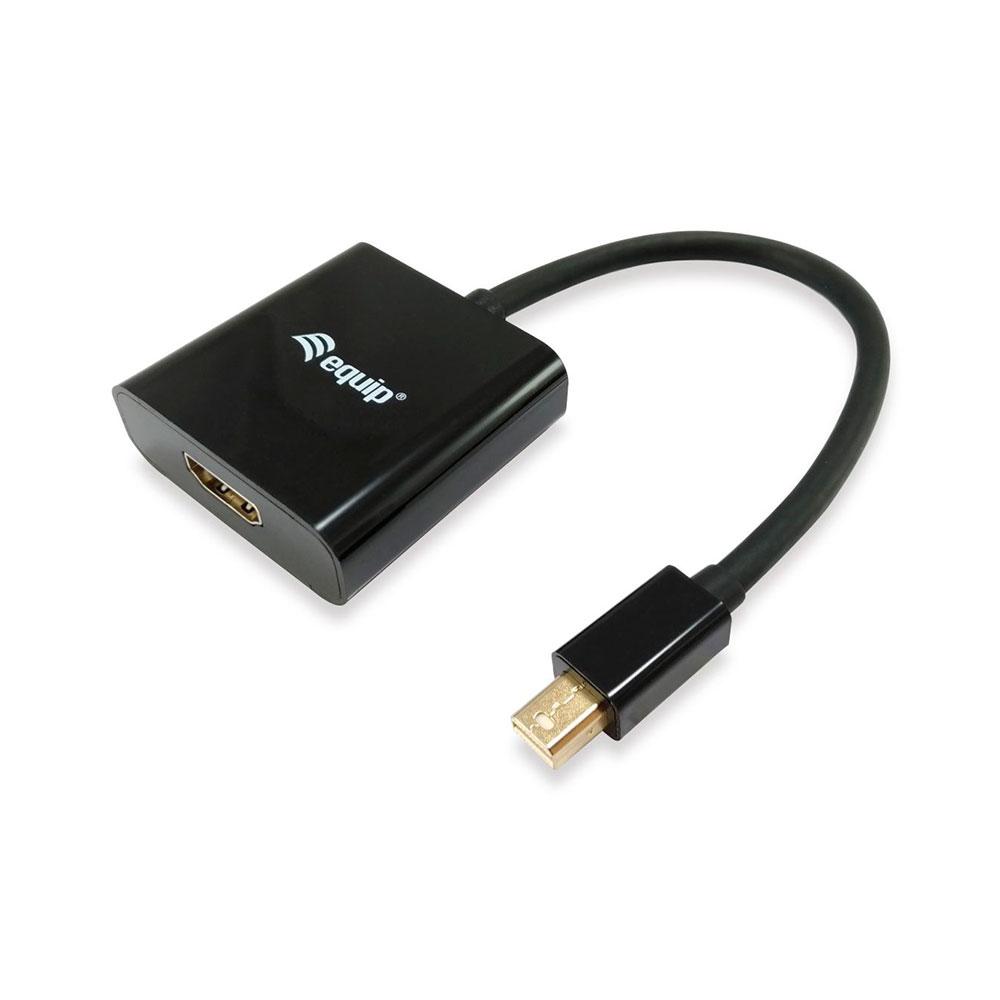 Adaptador Mini DisplayPort a HDMI / Negro / Equip 133434