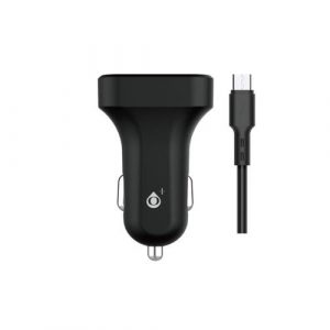 Cargador de coche-mechero con cable Micro USB / 2xUsb / 5v 2.4a / A6260  / Negro / One+