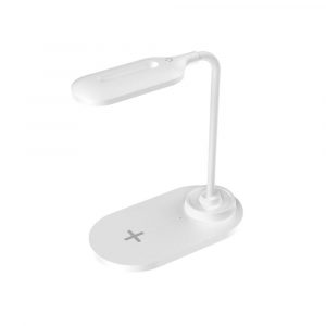 Lampara de mesa flexible Led NA0471 + Cargador rapido inalámbrico Qi 15w / Blanca / One+ / 2004711