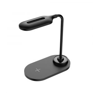 Lampara de mesa flexible Led NA0471 + Cargador rapido inalámbrico Qi 15w / Negra / One+ / 2004712