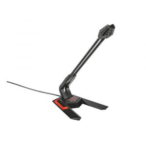Microfono Sobremesa Trust Gaming Gxt 210 / Libre distorsiones / Cable 1.5m / Negro-Rojo / 20688