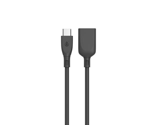 Cable OTG USB 2.0 Type-C / Nb1233 / 2.4a / 0.15cm / Negro / One+