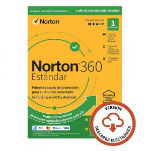 Antivirus Norton 360 Standard 10Gb / 1 Usuario / 1 Dispositivo / 1 Año / Box / 21433183