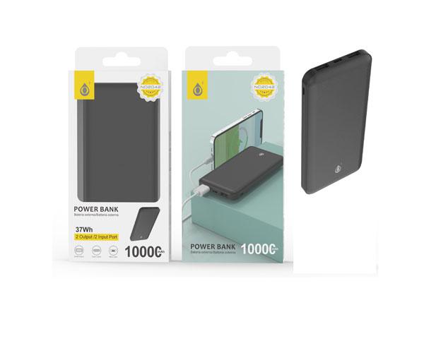 PowerBank Axel ND2042 / 10000 mah / Type-c / MicroUsb / 2x Usb / Negro / One+