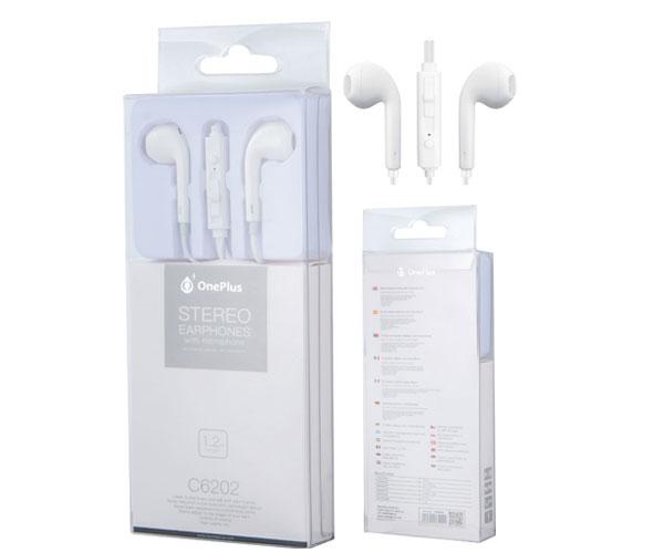 Auriculares con Microfono Intrauricular C6202 Air Blanco / Sin silicona / Jack 3.5mm / One+