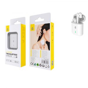 Auriculares estereo Bluetooth 5.3 NC3216 Blanco / Tws / Control tactil / Base de carga 200mah / One+