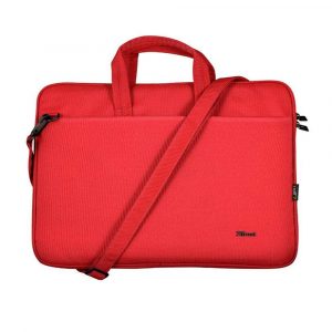 Maletin portatil Trust Bologna Eco Rojo / hasta 16 / Compartimento principal acolchado / 24449"