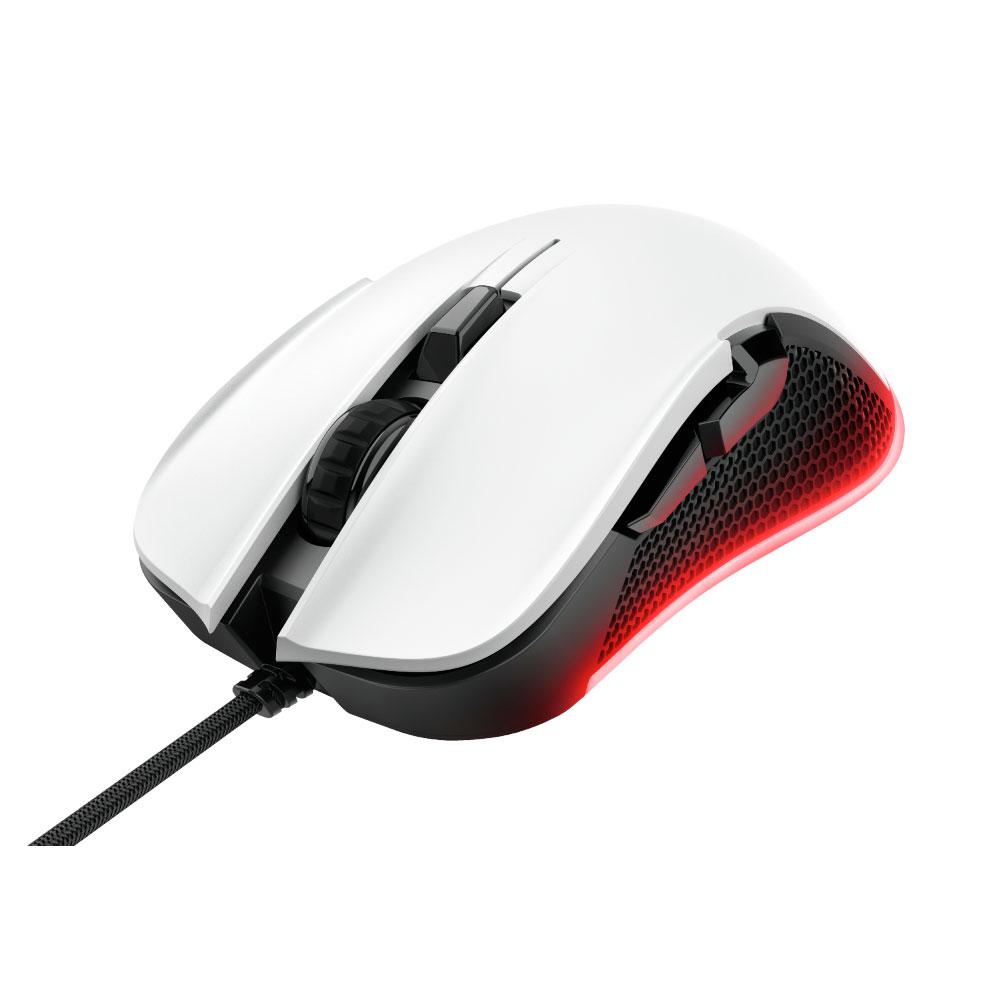 Raton Trust Gaming GXT 922W YBAR Blanco / 7.200 Dpi / RGB / 6 Botones / 24485