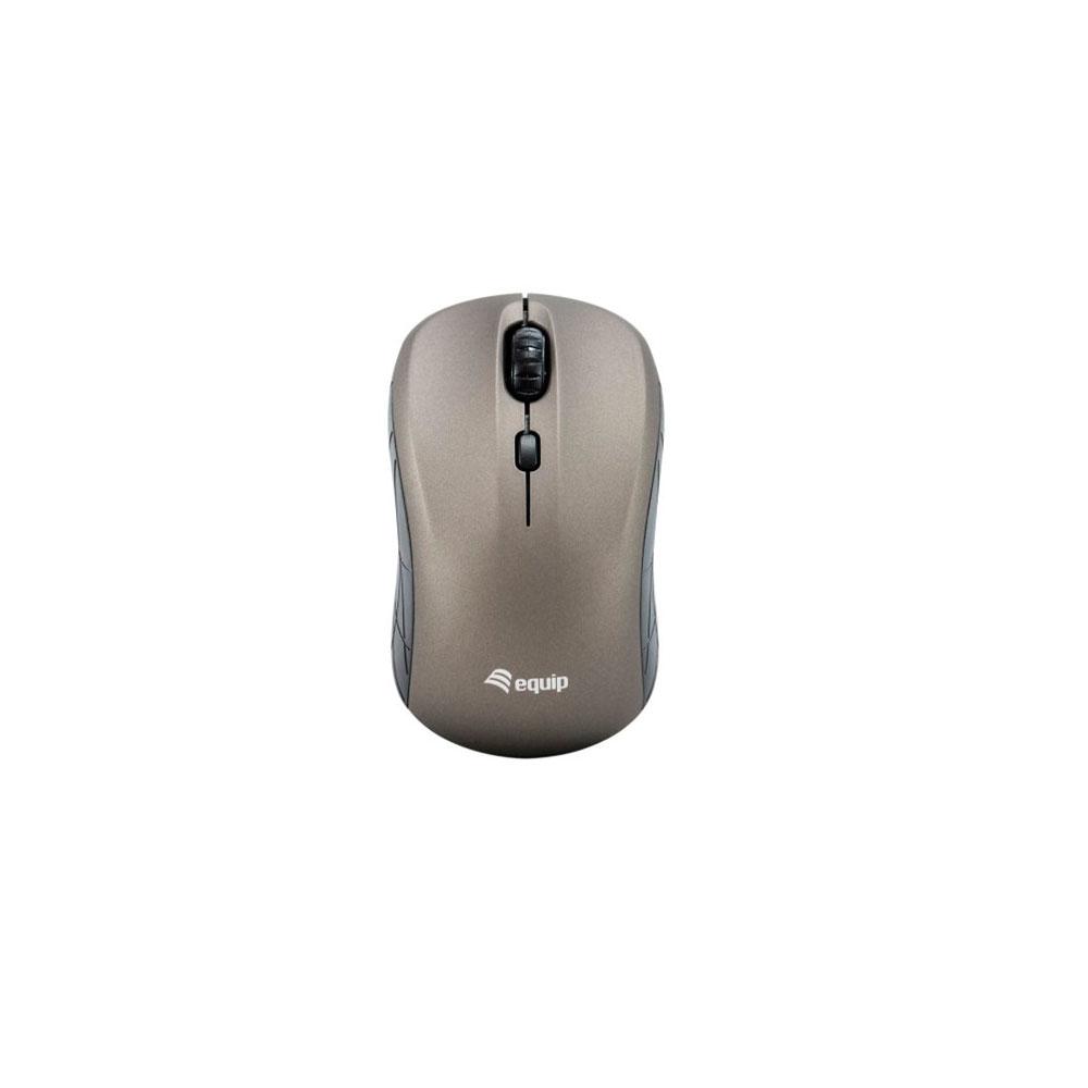 Raton Mini Inalambrico Equip Life Scroll / Optico / 1600 Dpi / Ambidiestro / Gris / 245109