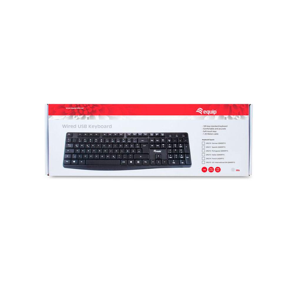 Teclado Usb Equip Life / 105 Teclas / Resistente a salpicaduras / Negro / 245211 - Imagen 2