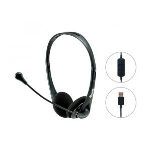 Auriculares Diadema Equip / Micro integrado flexible / Jack 3.5mm / negro / 245305