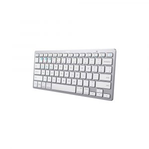 Teclado inalambirco Trust Basics /  Bluetooth 4.0 / Tamaño mini / Plata-Blanco / 24654