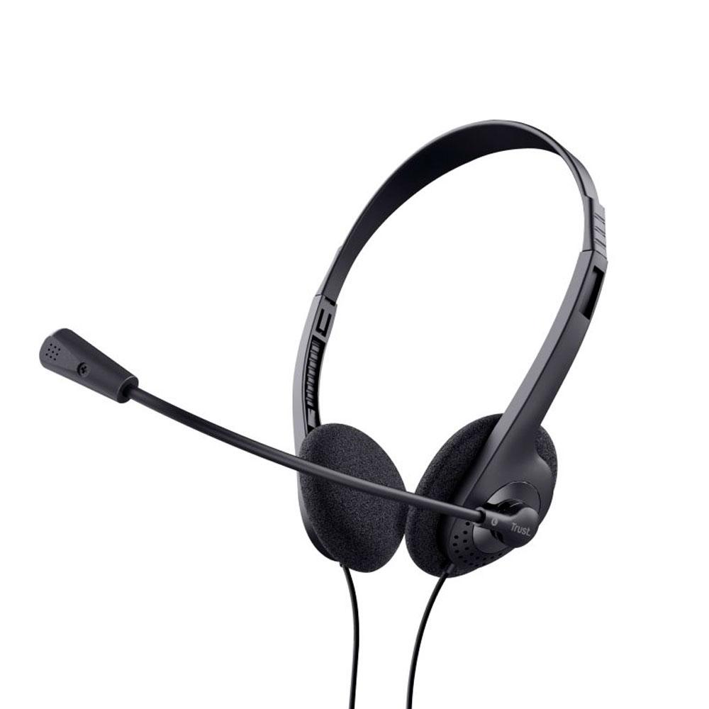 Auriculares Trust Basic con microfono / Jack 3.5mm / 1.8m / Negro / 24659 - Imagen 2