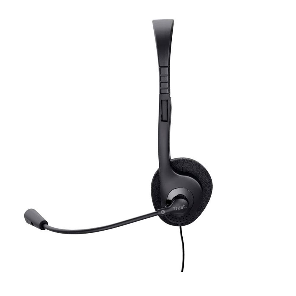 Auriculares Trust Basic con microfono / Jack 3.5mm / 1.8m / Negro / 24659 - Imagen 3