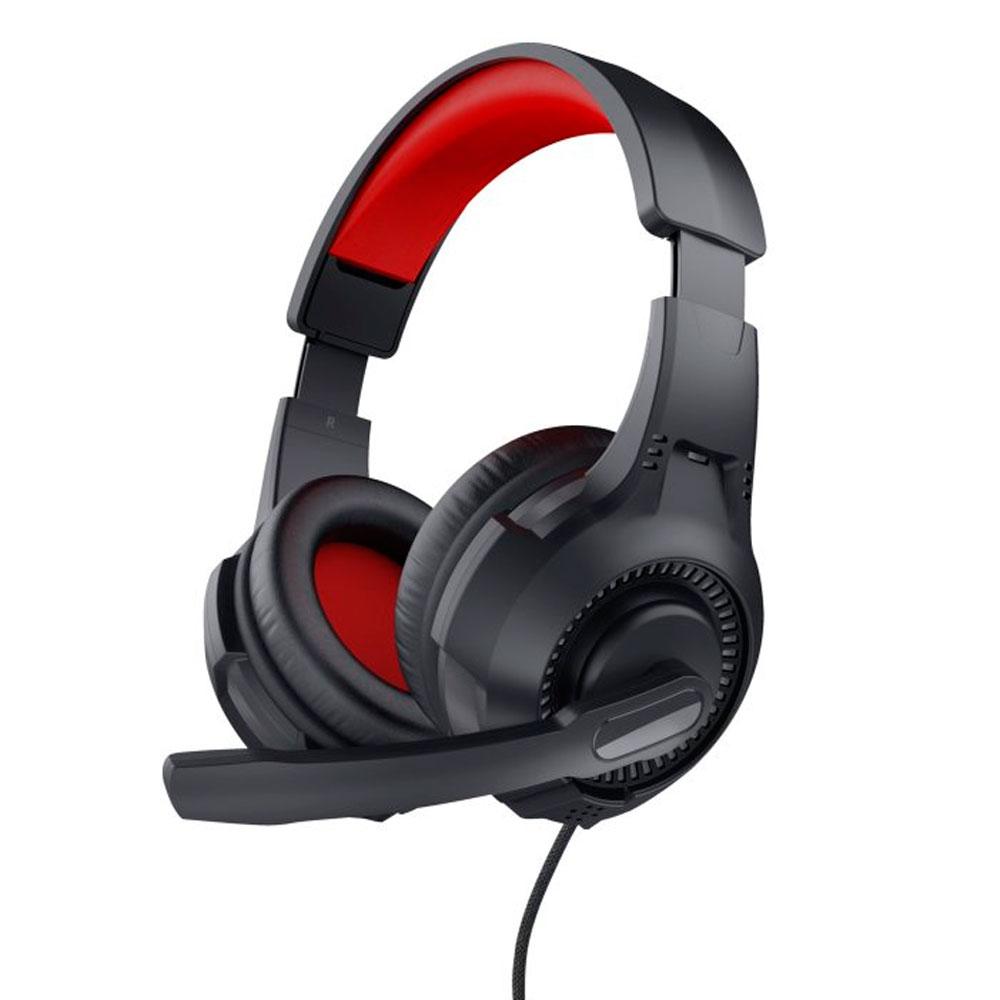 Auriculares Trust Gaming Basic / Jack 3.5mm / Microfono plegable / PS4 - PS5 - Xbox Series - Switch / 24785