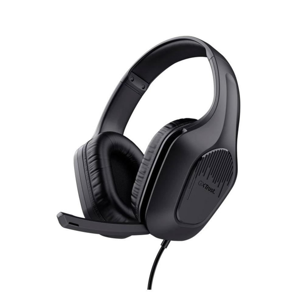 Auriculares Trust Gaming Gxt 415 Zirox Negro / Multiplataforma Ps5 - Xbox - Nintendo - PC / Cable 2m / 24990