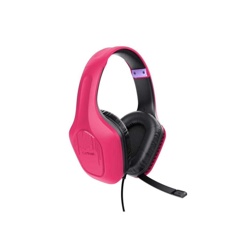Auriculares Trust Gaming Gxt 415p Zirox Rosa / Multiplataforma Ps5 - Xbox - Nintendo - PC / Cable 1.2m / 24992 - Imagen 2
