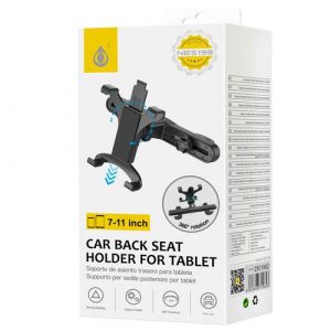 Soporte Universal tablet reposacabezas Negro / NE5198 / Hasta 11 Pulgadas / 360º Ajustable