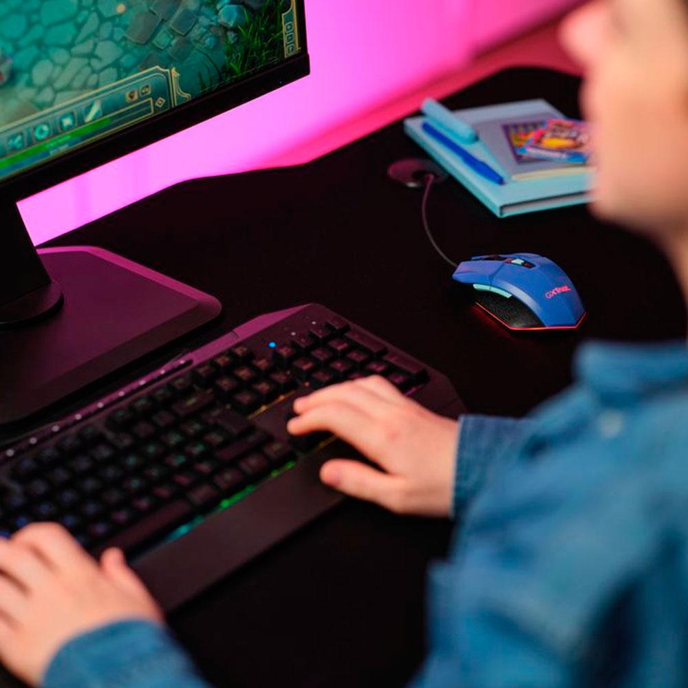 Raton Trust Gaming GXT 109 Felox Azul / 6.400 Dpi / RGB / 6 Botones / 25067 - Imagen 5