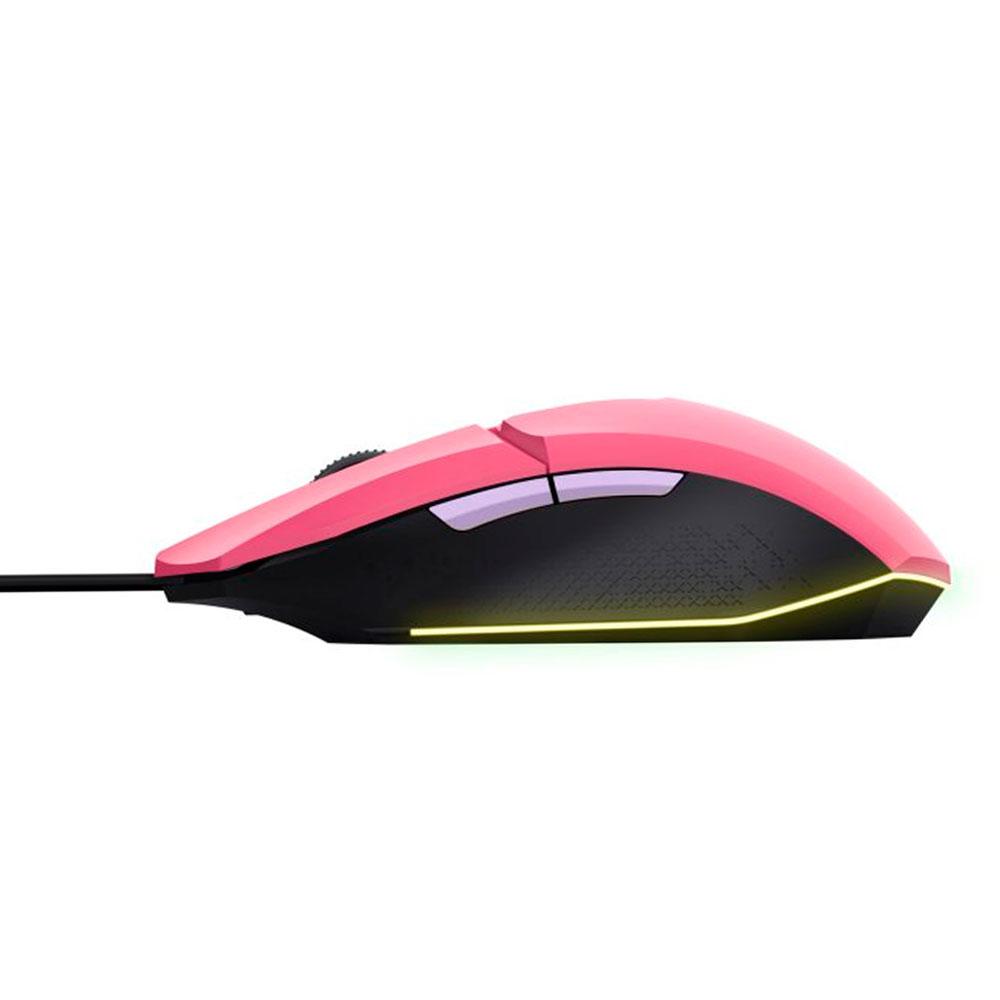 Raton Trust Gaming GXT 109 Felox Rosa / 6.400 Dpi / RGB / 6 Botones / 25068 - Imagen 2