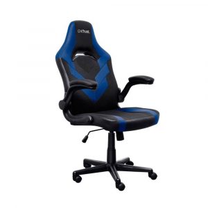 Silla trust Gaming Gxt 703 RIYE / Giratoria 360 / Asiento reclinable con bloqueo / 140kg / Negra-Azul