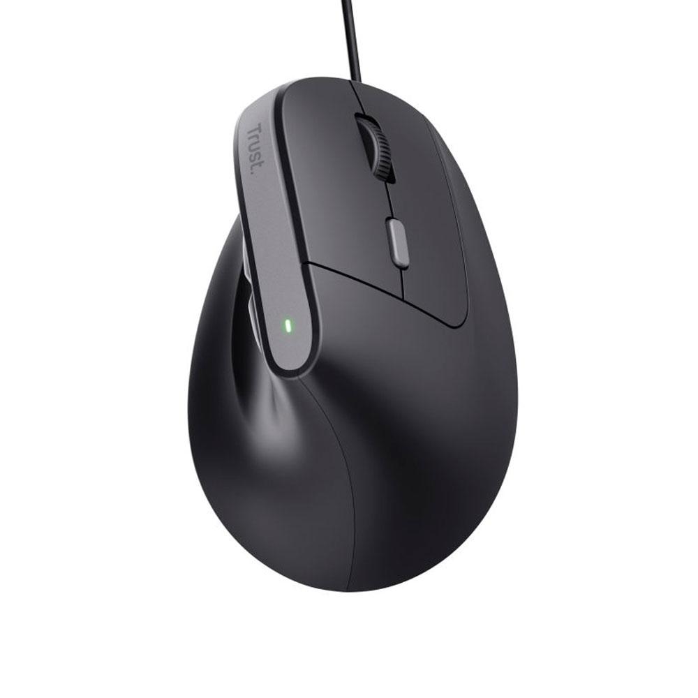 Raton óptico Usb vertical Trust Bayo II Ergonómico / USB / 2400 dpi / Negro / 25144 - Imagen 3
