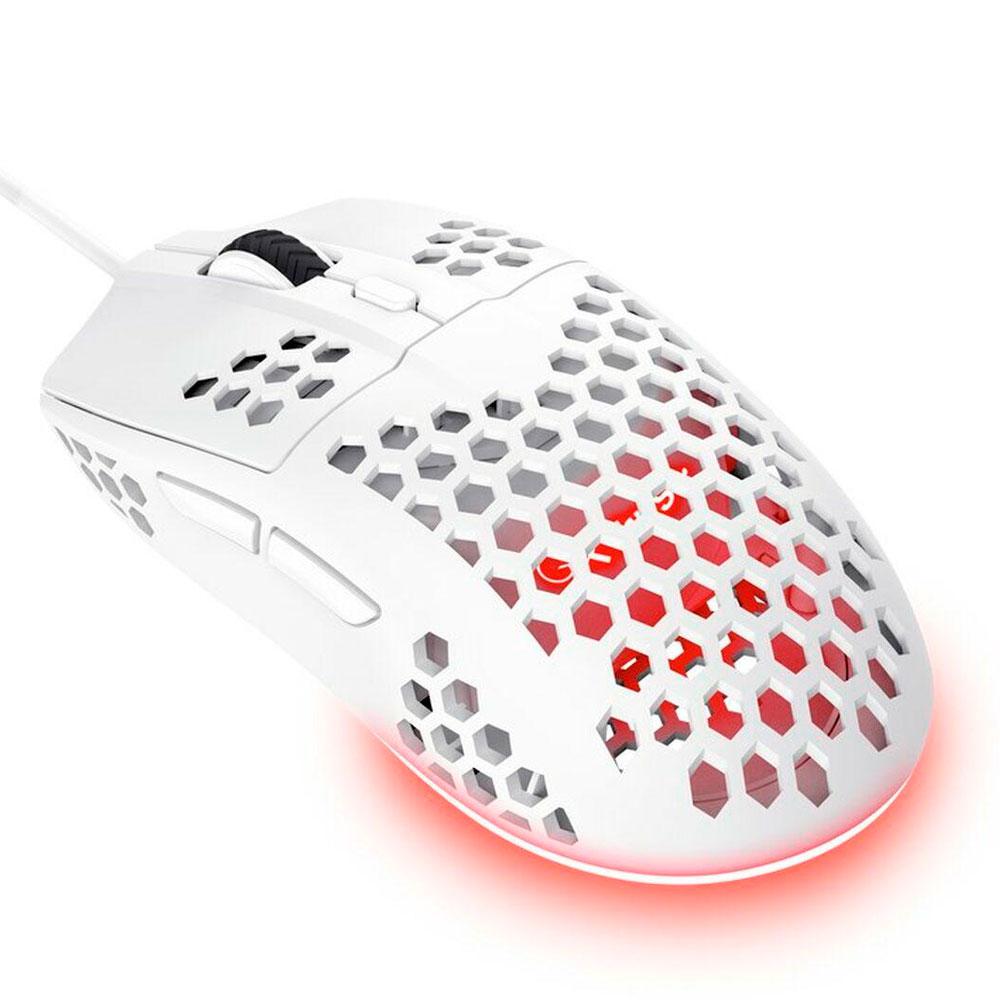 Raton Trust Gaming GXT 928W Helox Blanco / 6.400 Dpi / RGB / 6 Botones / Ultraligero / 25389 - Imagen 3