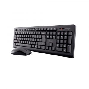 Combo Teclado + Raton Inalambrico Trust Primo / Resistente a salpicaduras / Negro / 25433