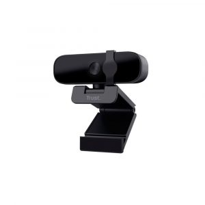 Webcam con Microfono Trust Tanor / Full HD 1080p / Videollamadas nitidas / Negro / 25548