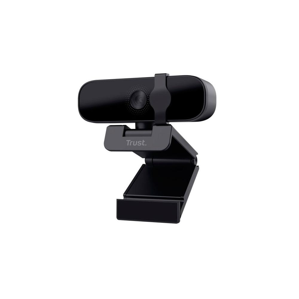 Webcam con Microfono Trust Tanor / Full HD 1080p / Videollamadas nitidas / Negro / 25548