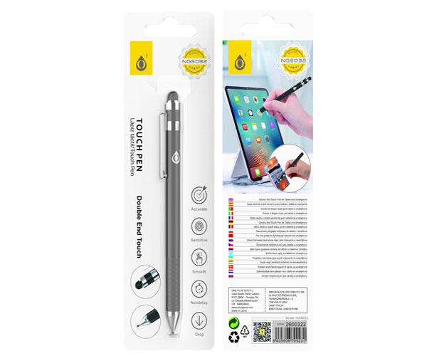 Lapiz tactil - Puntero para Tablet - Smartphones / Ng6032 / Negro / 2x Puntas Tactiles / One+ - Imagen 2