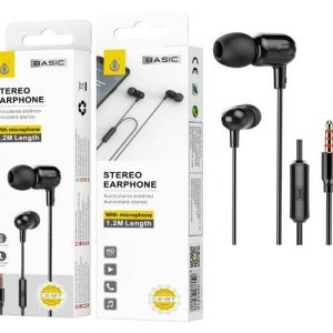 Auriculares con Microfono C6187 Basic Brione / Jack 3.5mm / 1.2m / Negro / One+