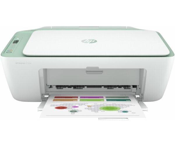 Impresora multifuncion Hp deskjet 2722e / Wifi / A4 / 6ppm / Blanca